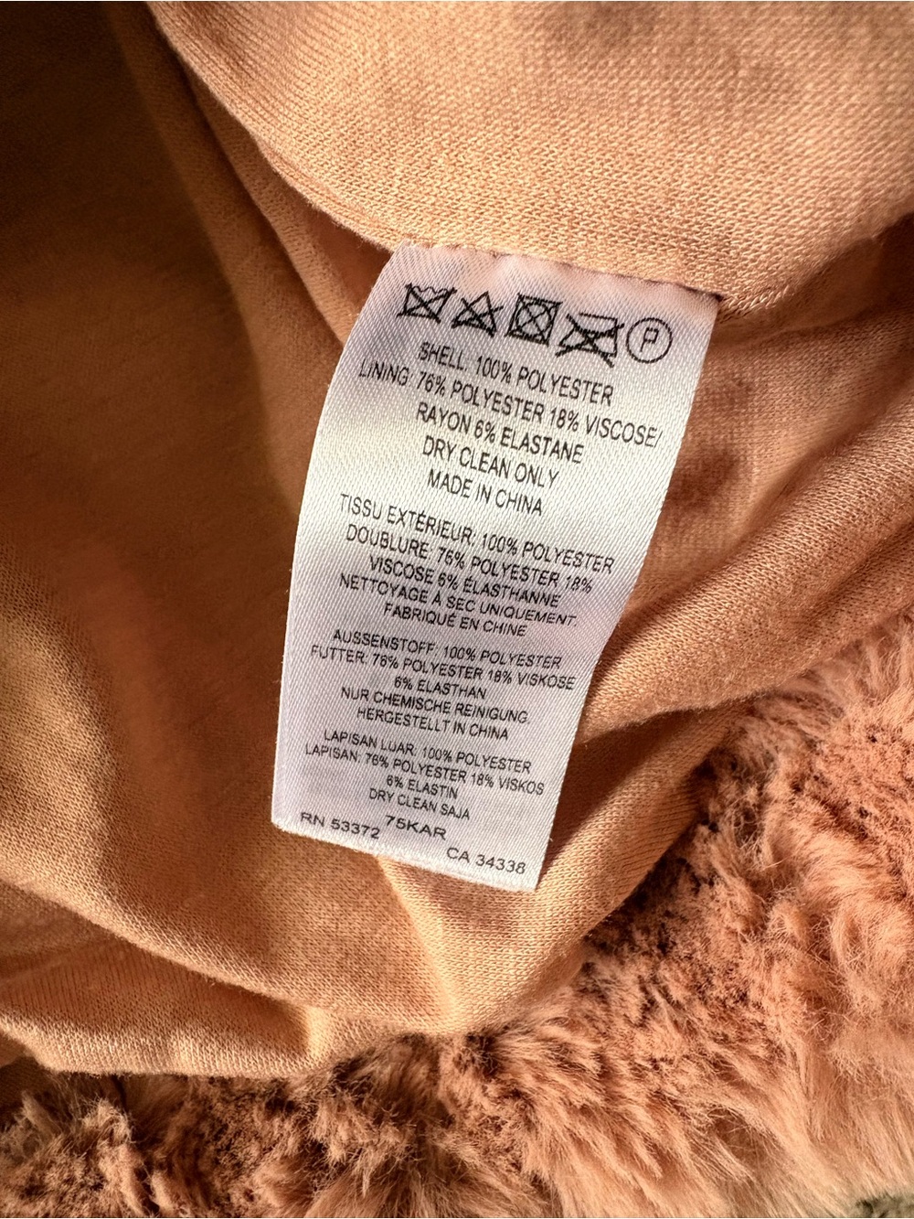 French Connection Y2K Cropped Teddy Hoodie Jacket 6 Hygge Boho Autumn #streetwea - Picture 3 of 7